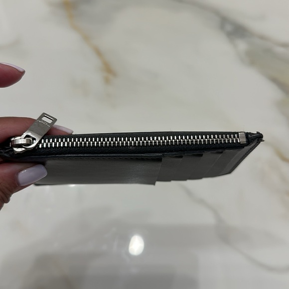 Gray SAINT LAURENT card case - Picture 2 of 3